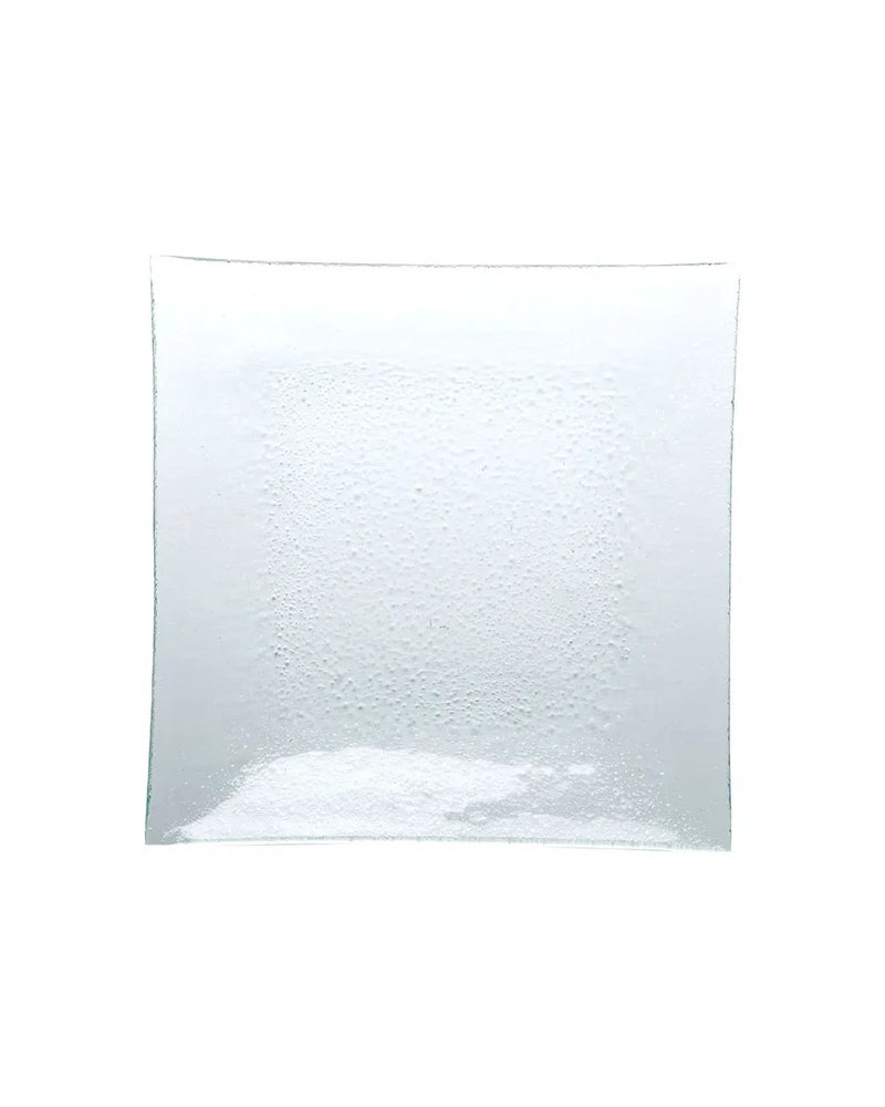Салатник «Кьюбо» стекло 0,56л ,H=25,L=270,B=270мм прозр.,зелен.