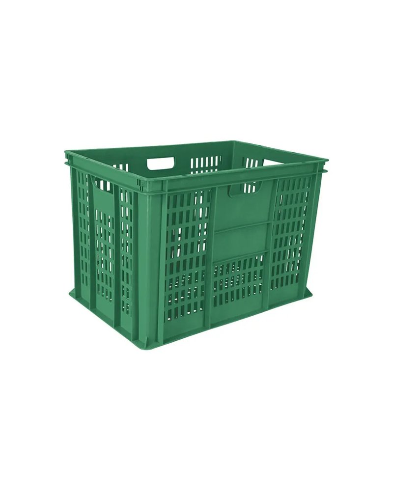 Ящик для продуктов перфорированный (от 0 до +50°C) полиэтилен 84л ,H=41,L=60,B=40см зелен.