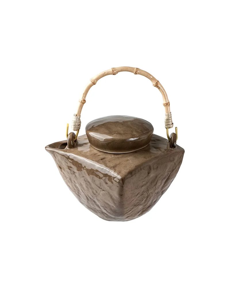 Чайник заварочный «Кунстверк» керамика 0,5л ,H=13,L=17,B=17см зелен.