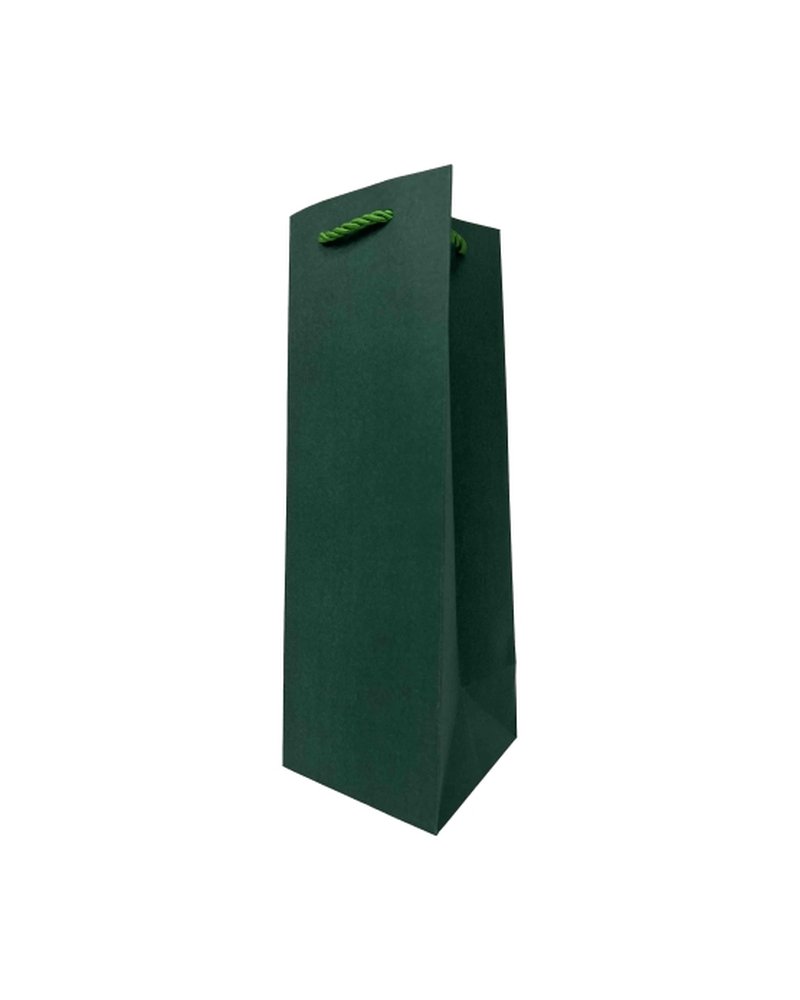 Пакет подарочный 12x36+12см со шнуром (SPB25 Green) (х10/200) КИТАЙ