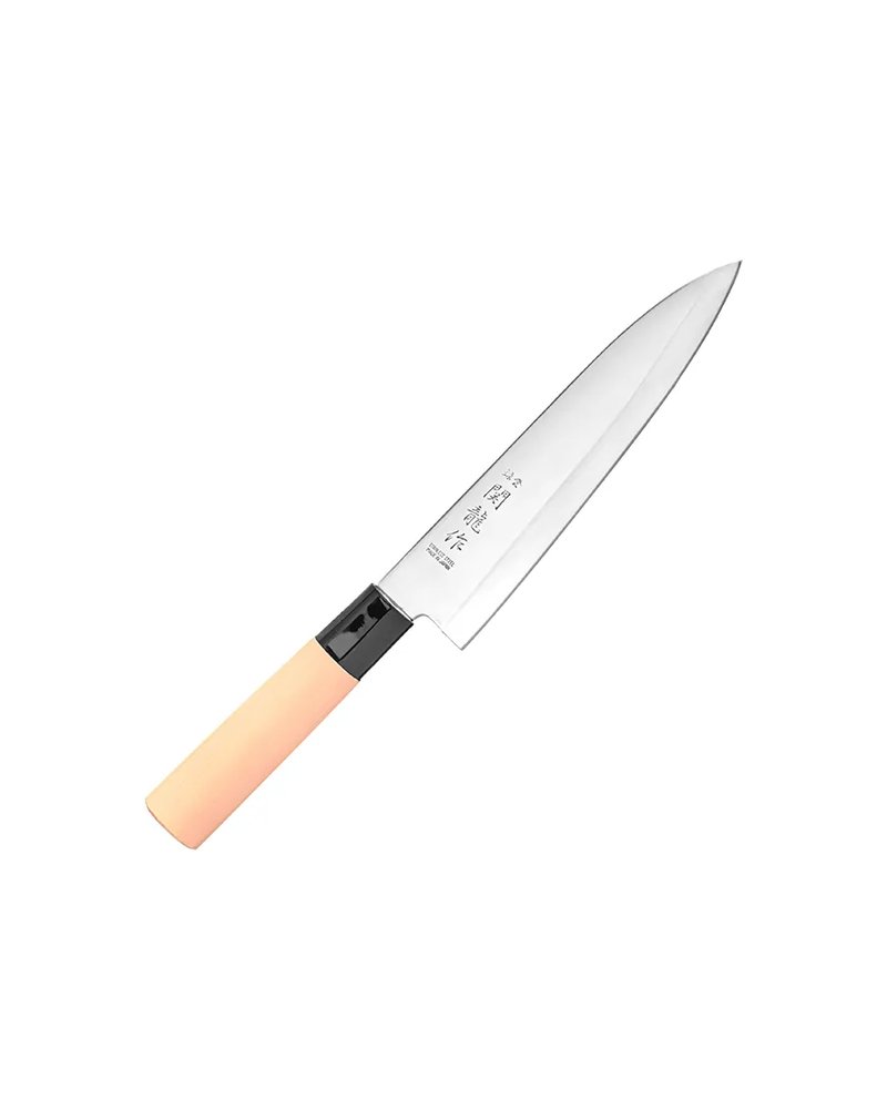Нож кухонный «Киото» двусторонняя заточка сталь нерж.,дерево ,L=30/18,B=4см