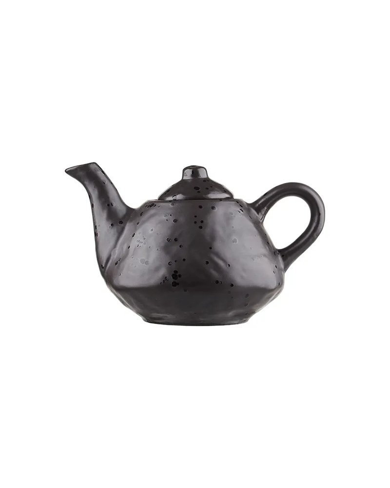 Чайник заварочный «Оникс» фактурный керамика 0,6л ,H=11,L=13см черный