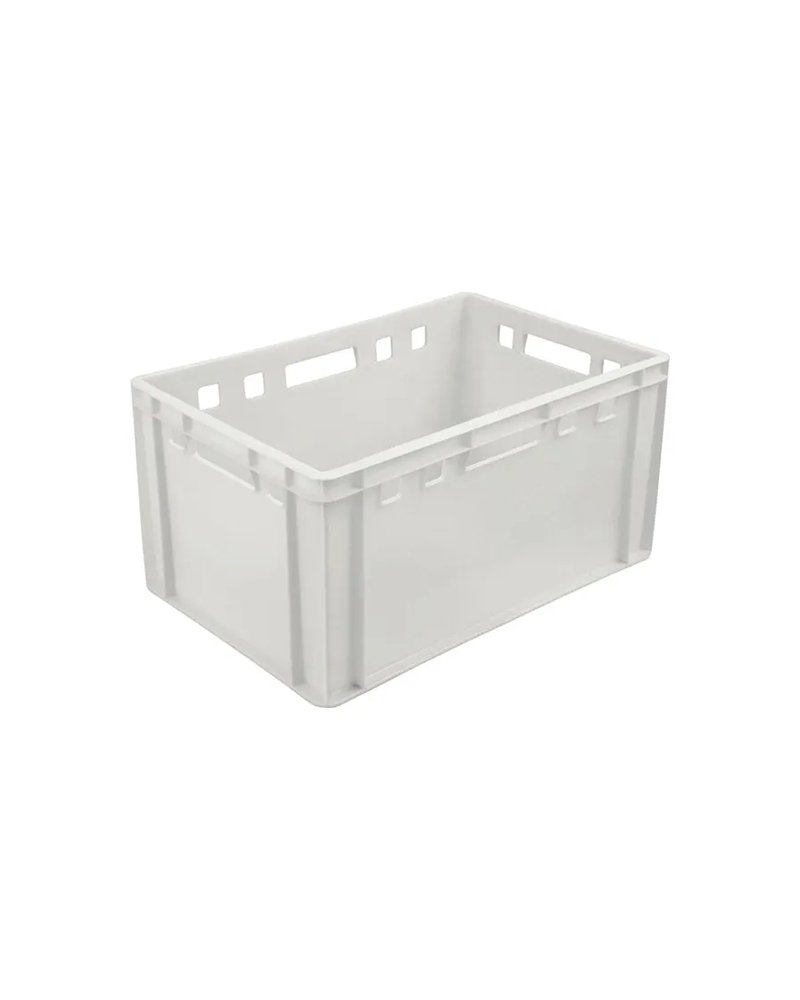 Ящик для продуктов сплошной (от -30 до +60°C) полиэтилен 59л ,H=30,L=60,B=40см белый