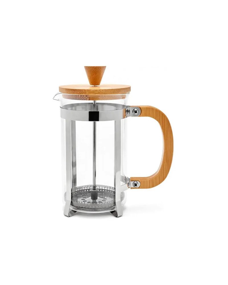 Френч-пресс стекло,металл 0,8л прозр.,бежев.