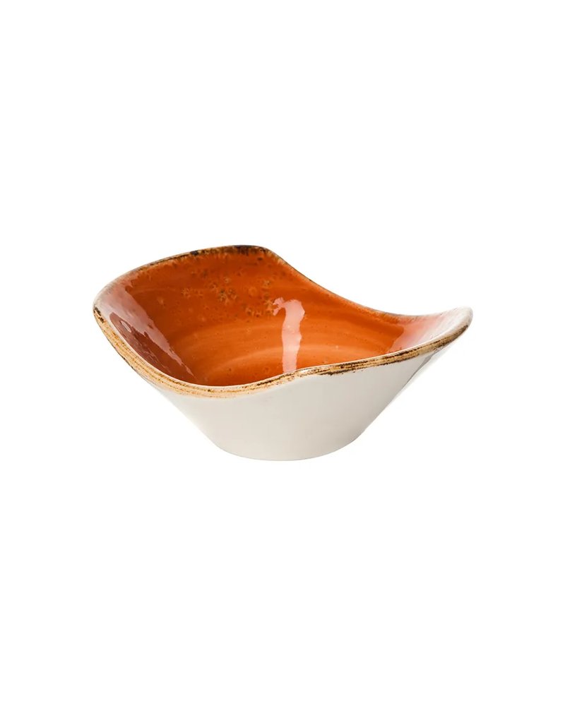 Соусник «Крафт Терракота» фарфор 45мл ,H=35,L=90,B=70мм терракот