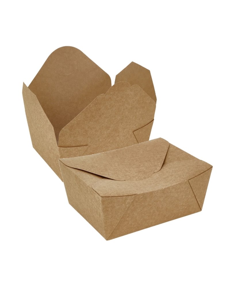 Контейнер бумажный 900мл 150х115х70мм ECO FOLD BOX цвет Крафт DoECO (х60/240)