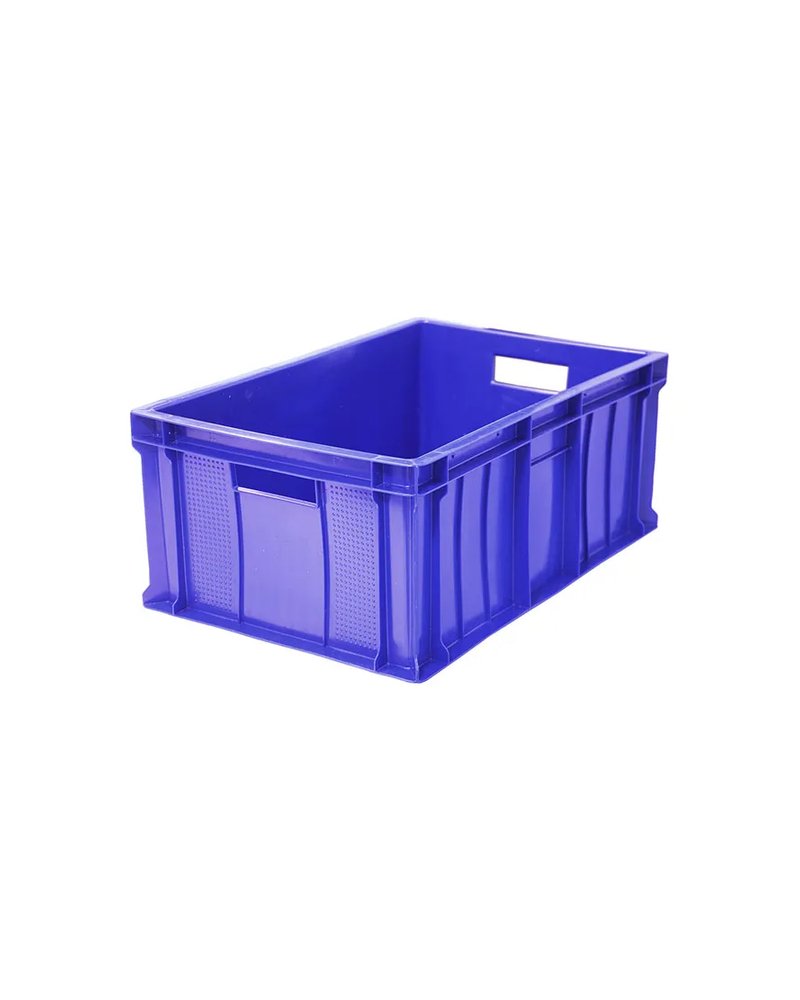 Ящик для продуктов сплошной (от -18 до +50°C) полиэтилен 46л ,H=25,L=60,B=40см синий