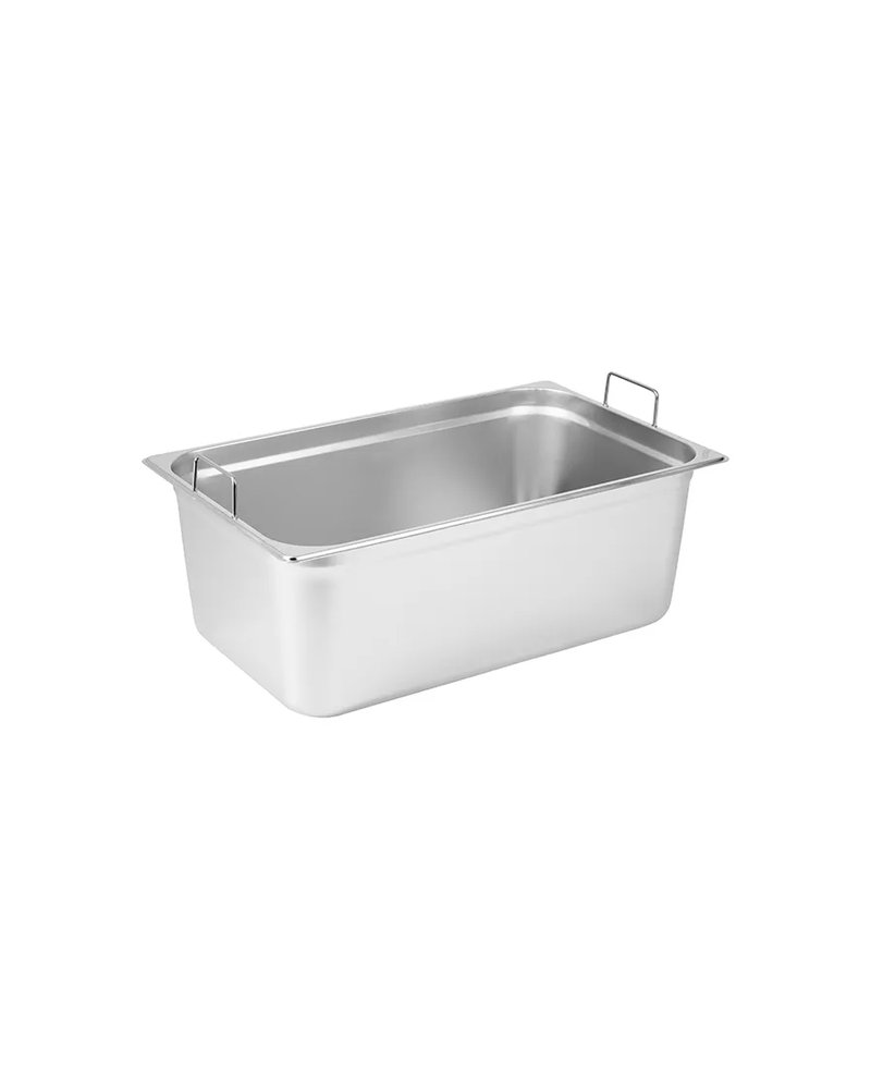 Гастроемкость GN 1/1 с ручками сталь нерж. 26,5л ,H=20,L=53,B=32,5см металлич.