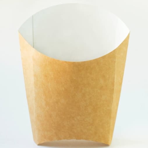 Упаковка для картофеля фри Ecofry-L Крафт 150×84×54 мм