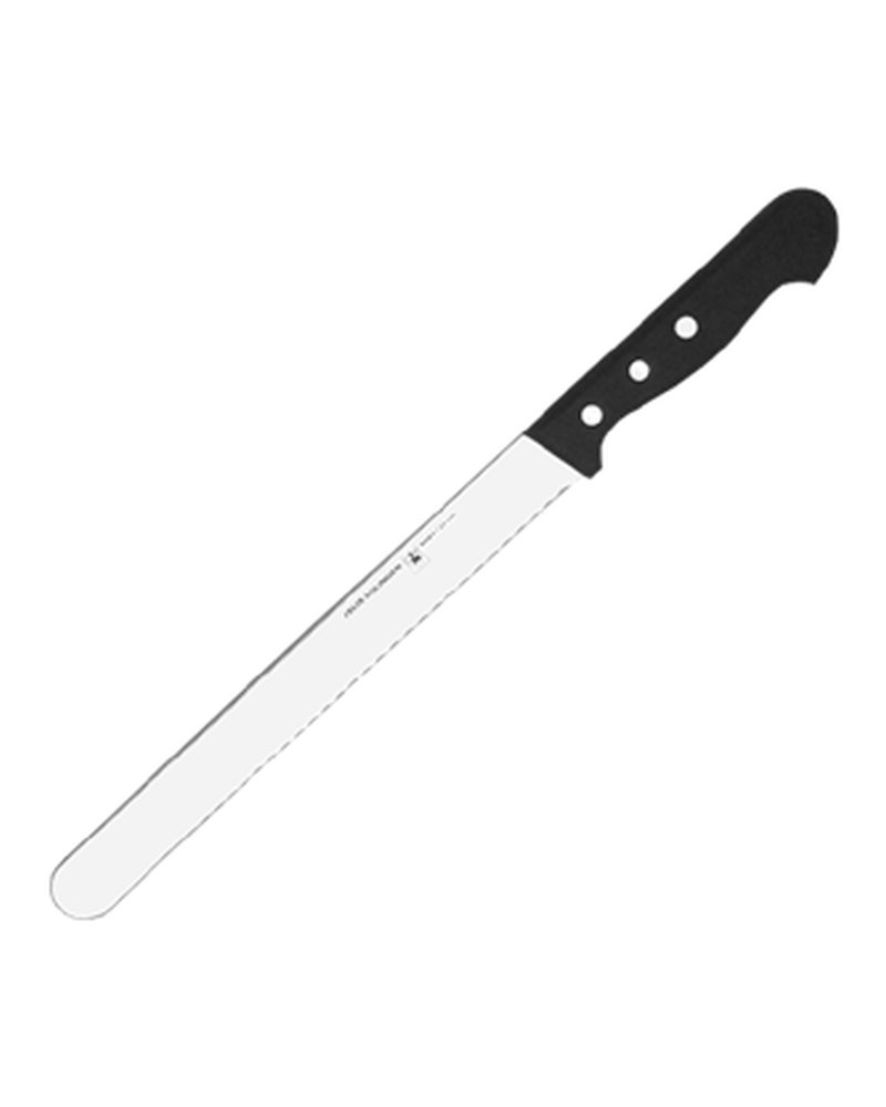 Нож для нарезки мяса «Глория» сталь ,L=390/255,B=27мм черный
