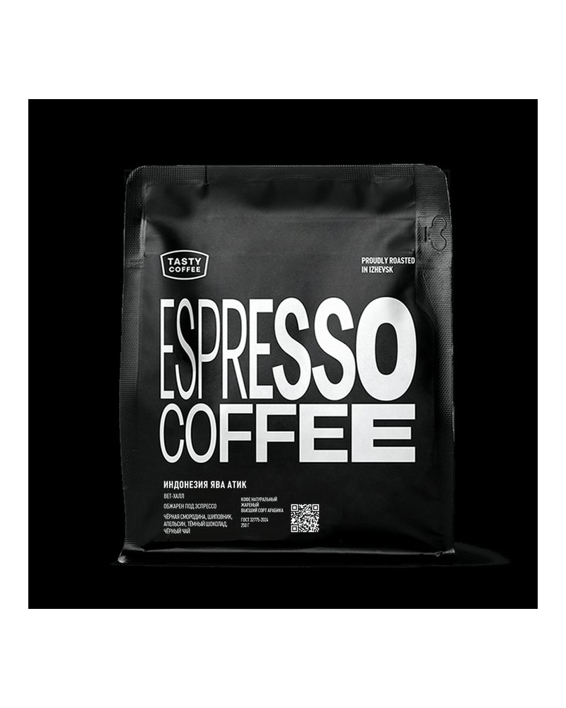 Кофе в зернах Tasty Coffee Индонезия Ява Атик 250 г