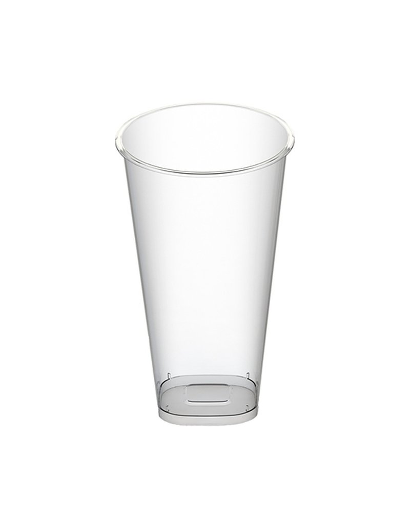 Стакан Bubble cup/шейкер квадратное дно глянцевый ПП 1028ГП D=90мм цвет прозр. 500мл (25г) ОЗЛП/ВЗЛП (х1/432) [упаковка]