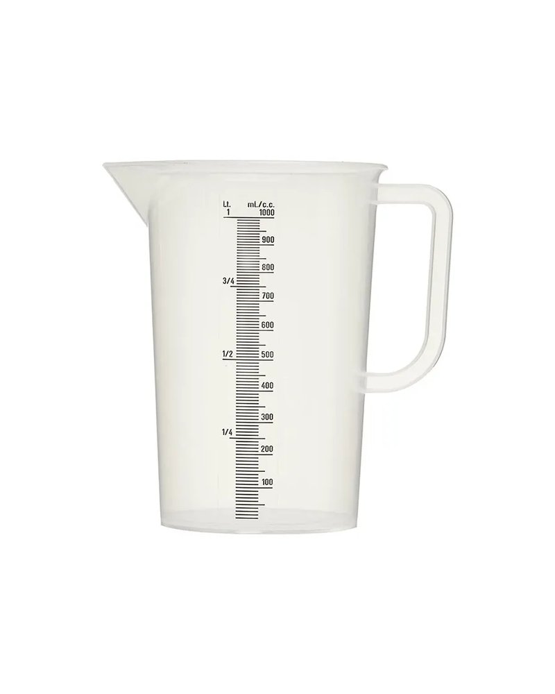 Стакан мерный с ручкой полипроп. 1л D=11,5,H=17см прозр.
