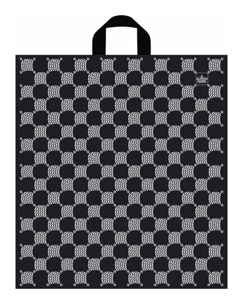 Пакет ПЭ с петлевой ручкой 40x44+6см (43) ПНД (Серебряные Соты) Тико (х50/300)