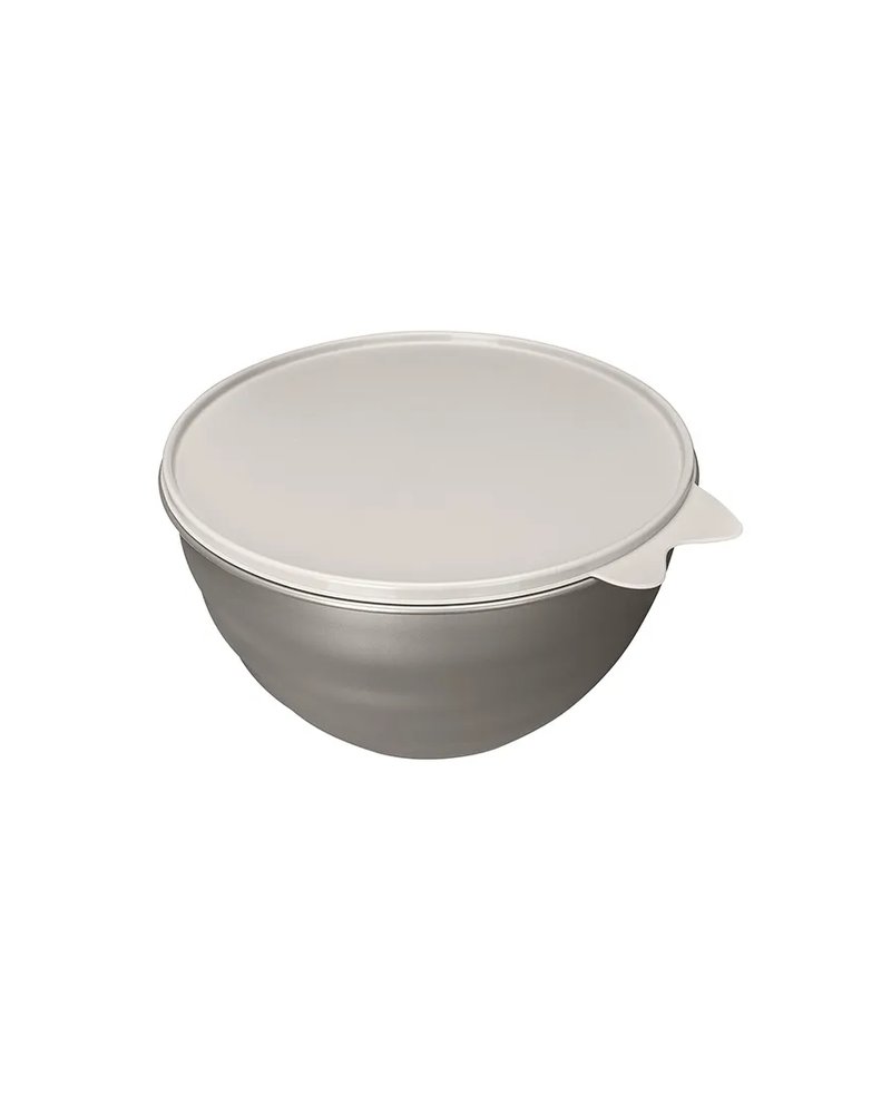 Миска с крышкой полипроп. 3,7л D=25,5,H=10,5см металлич.