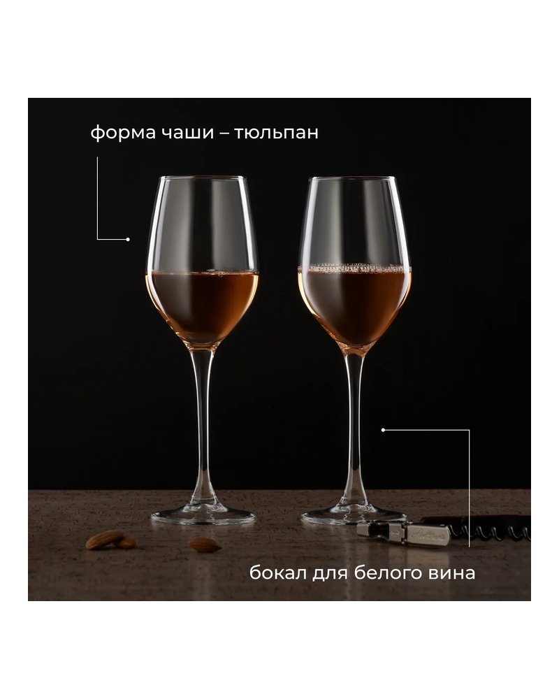 Бокал для вина «Селест» стекло 270мл D=54,H=214мм прозр.