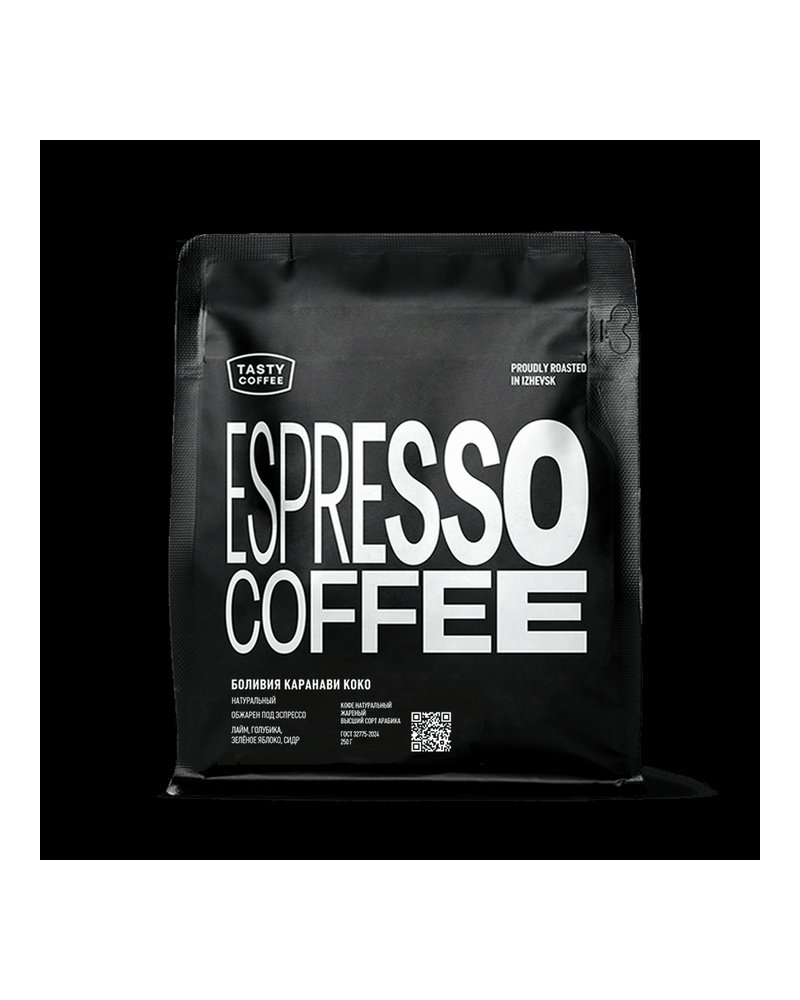 Кофе в зернах Tasty Coffee Боливия Каранави Коко 250г