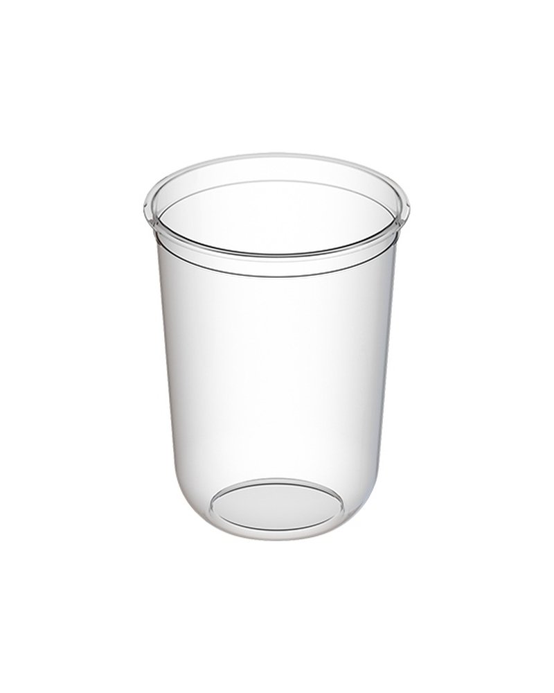 Стакан Bubble cup/шейкер U-образное дно глянец ПП 1030ГП, 90мм цвет Прозрачный 375мл ОЗЛП/ВЗЛП (х20/480)