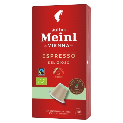 Кофе капсулы Julius Meinl системы Nespresso Espresso Delizioso *10 шт.