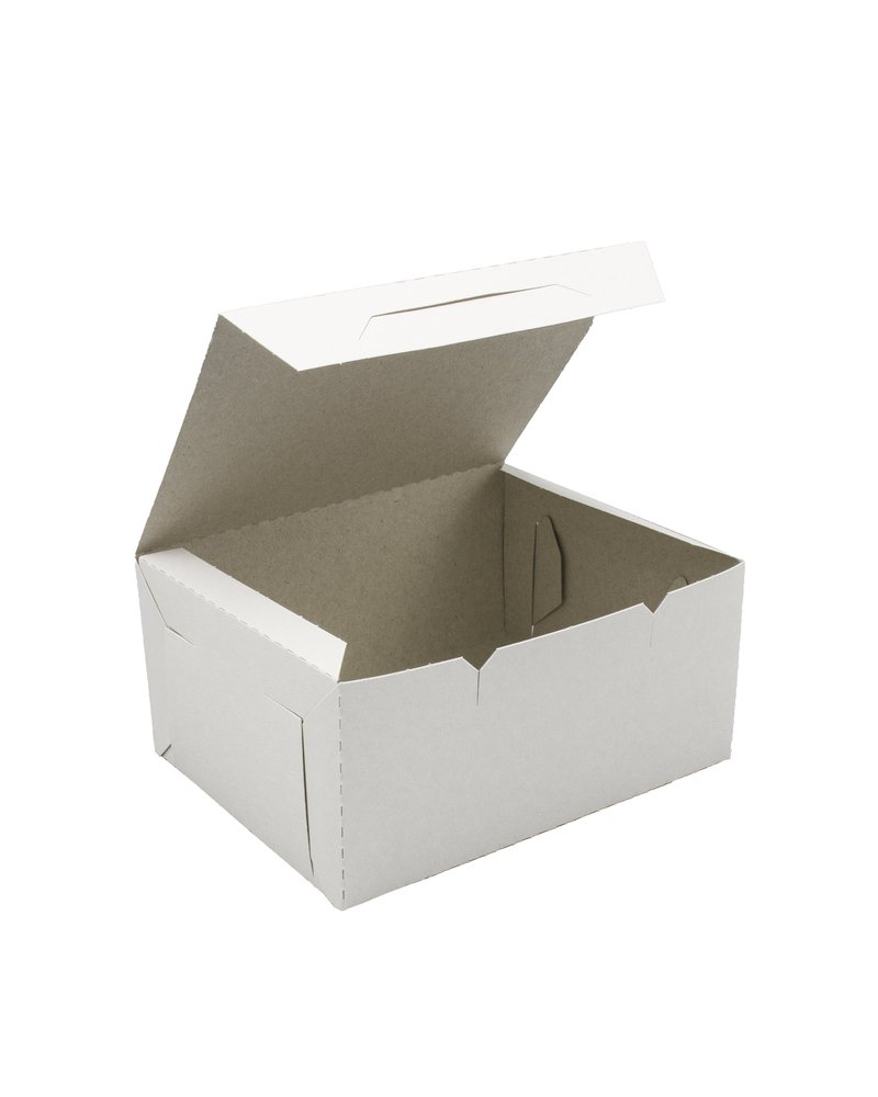 Коробка картонная для кондитерских изделий 135х110х60мм цвет Белый Packton (х1/200)