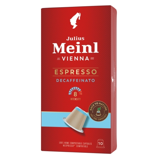 Кофе капсулы Julius Meinl системы Nespresso Espresso Decaffeinato *10 шт.