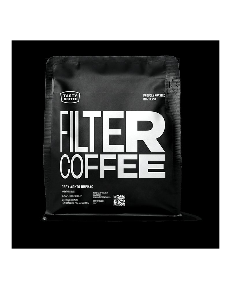 Кофе в зернах Tasty Coffee Перу Альто Пириас 250 г