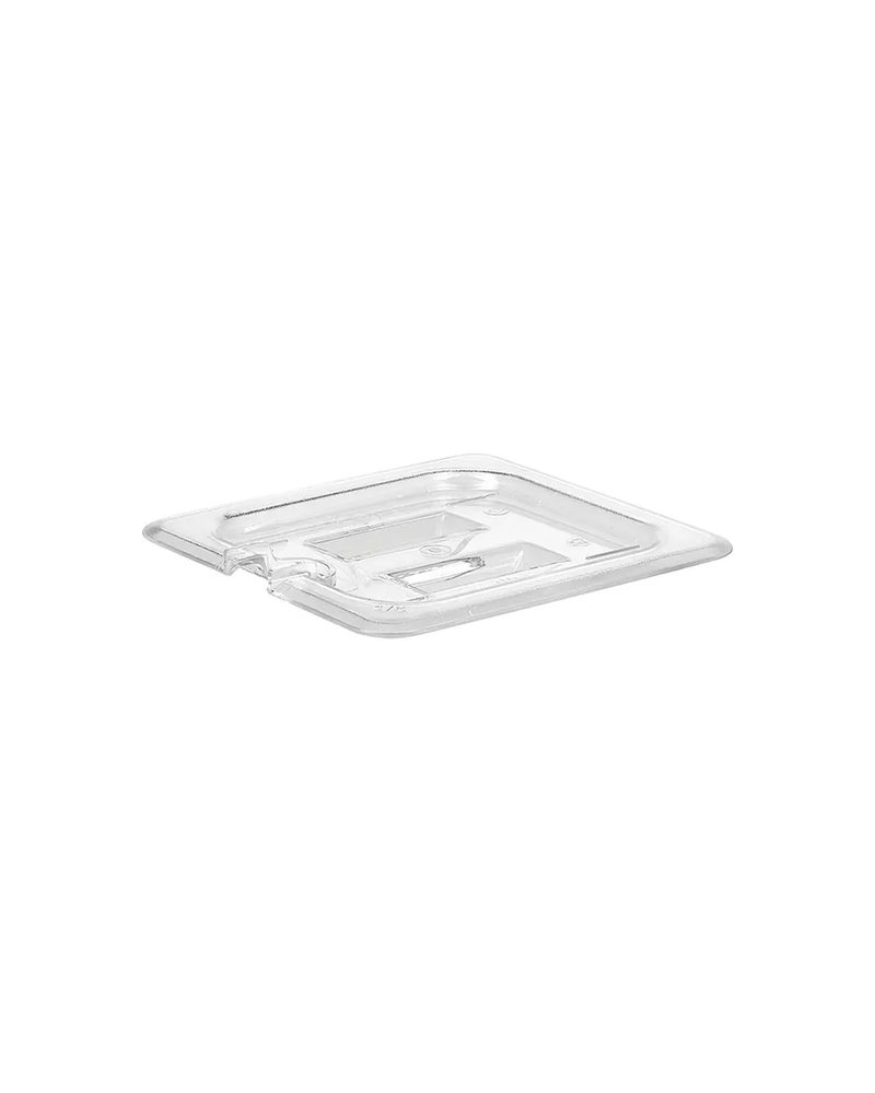 Крышка для гастроемкости GN 1/6 с вырезом для ложки поликарбонат ,L=17,6,B=16,2см прозр.