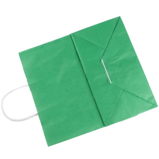 Зеленый бум. пакет 240×140×280 мм с кручеными ручками