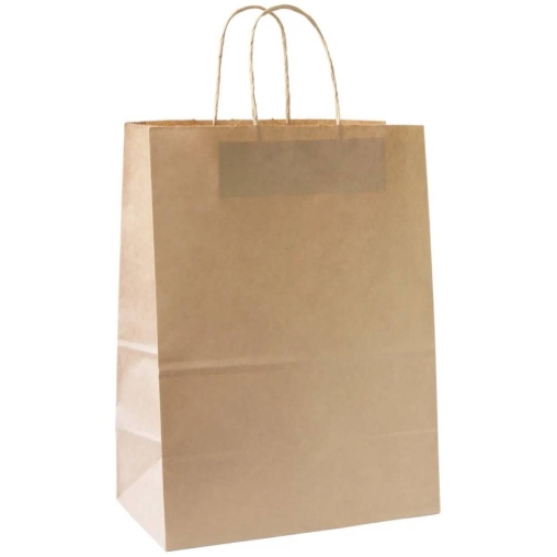 Крафт пакет 260×150×350 мм с кручеными ручками