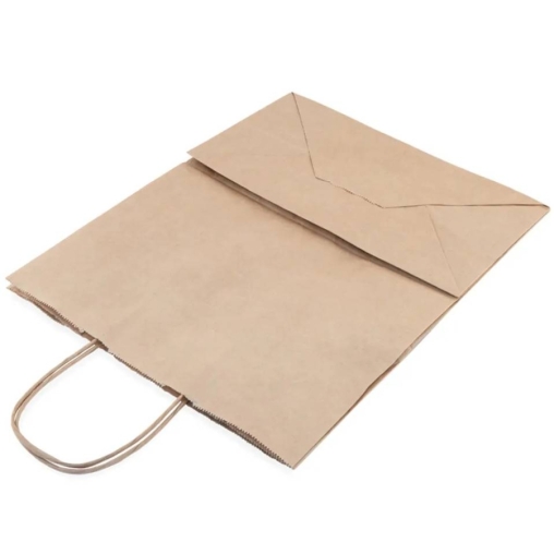 Крафт пакет 260×150×350 мм с кручеными ручками