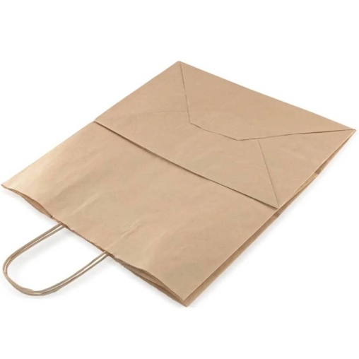 Крафт пакет 320×200×370 мм с кручеными ручками