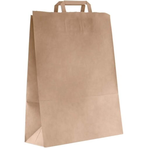 Крафт пакет 350×150×450 мм с плоскими ручками