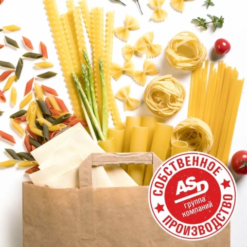 Крафт пакет 320×200×370 мм с плоскими ручками