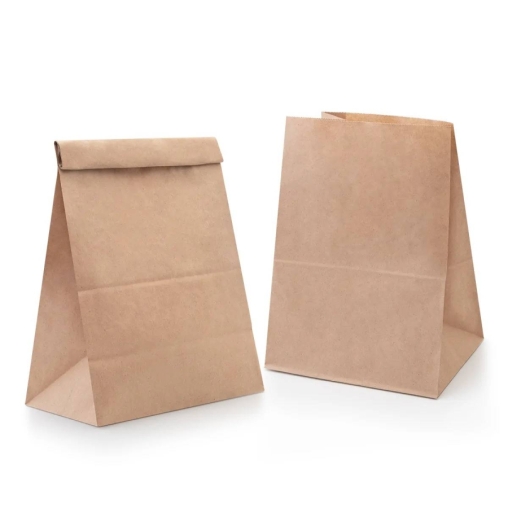 Крафт пакет для продуктов навынос 260×150×340 мм