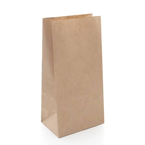 Крафт пакет A для продуктов навынос 120×80×240 мм