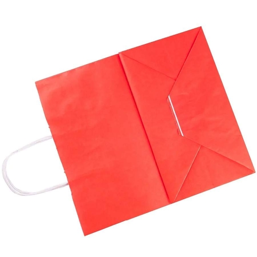 Красный бум. пакет 260×150×350 мм с кручеными ручками