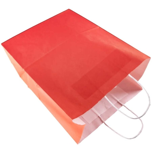 Красный бум. пакет 240×140×280 мм с кручеными ручками