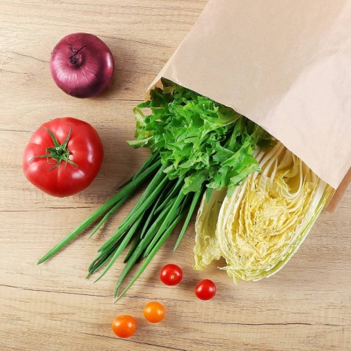 Крафтовый бумажный универсальный V-пакет 170+60×300 мм