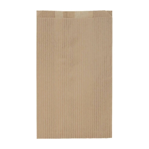 Крафтовый бумажный V-пакет ПОЛОСКА 200+100×350 мм