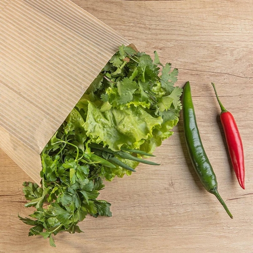 Крафтовый бумажный V-пакет ПОЛОСКА 200+100×350 мм