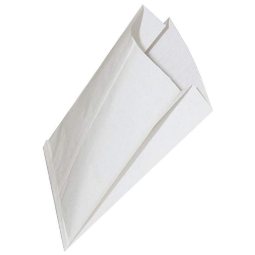 Жиростойкий белый бумажный V-пакет для выпечки 140+60×250 мм