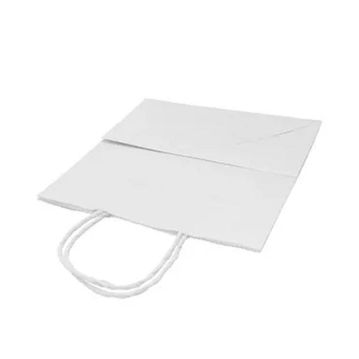 Белый бум. пакет 220×120×250 мм с кручеными ручками