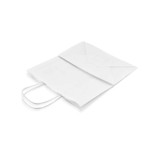 Белый бум. пакет 240×140×280 мм с кручеными ручками