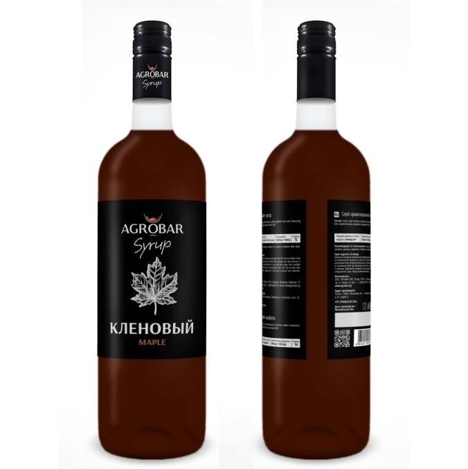 Сироп Agrobar Клен стекло 1000 мл