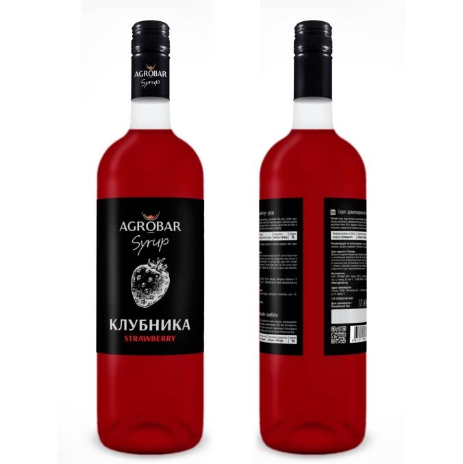 Сироп Agrobar Клубника стекло 1000 мл