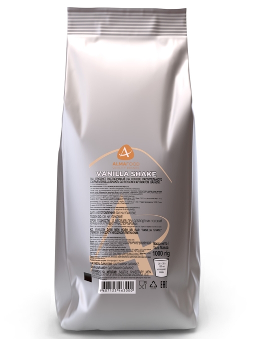 Холоднорастворимая сухая смесь Almafood для коктейлей VANILLA SHAKE 1000 г