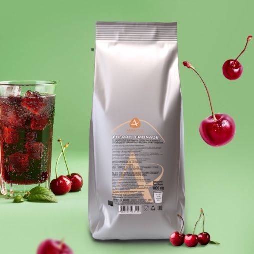 Холоднорастворимая сухая смесь Almafood для коктейлей СHERRY LEMONADE 1000 г