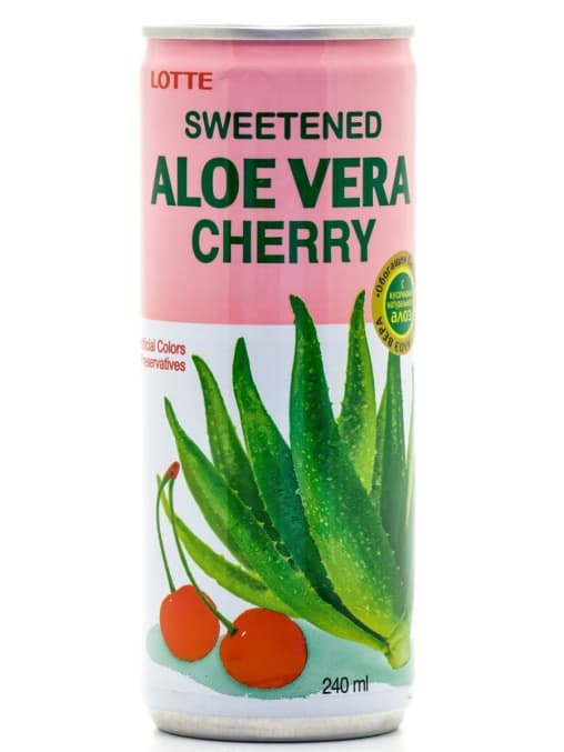 Lotte Aloe Vera Cherry Вишня 240 мл ж/б
