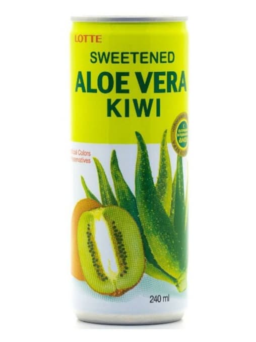 Алоэ Вера киви Aloe Vera Lotte Kiwi 240 мл ж/б