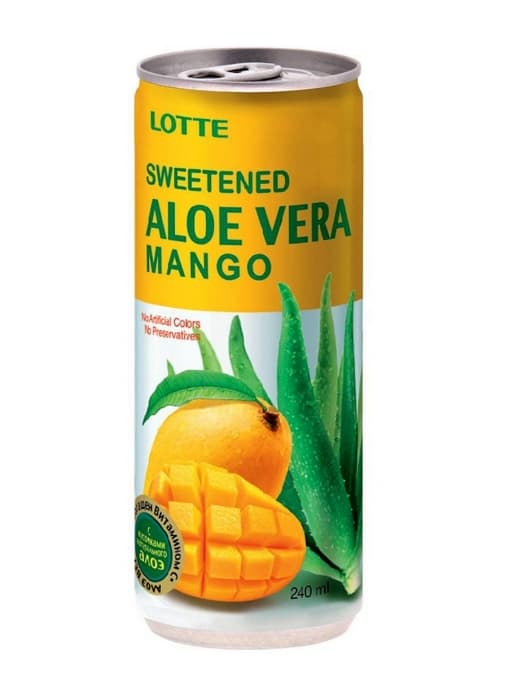 Алоэ Вера Манго Aloe Vera Lotte Mango 240 мл ж/б